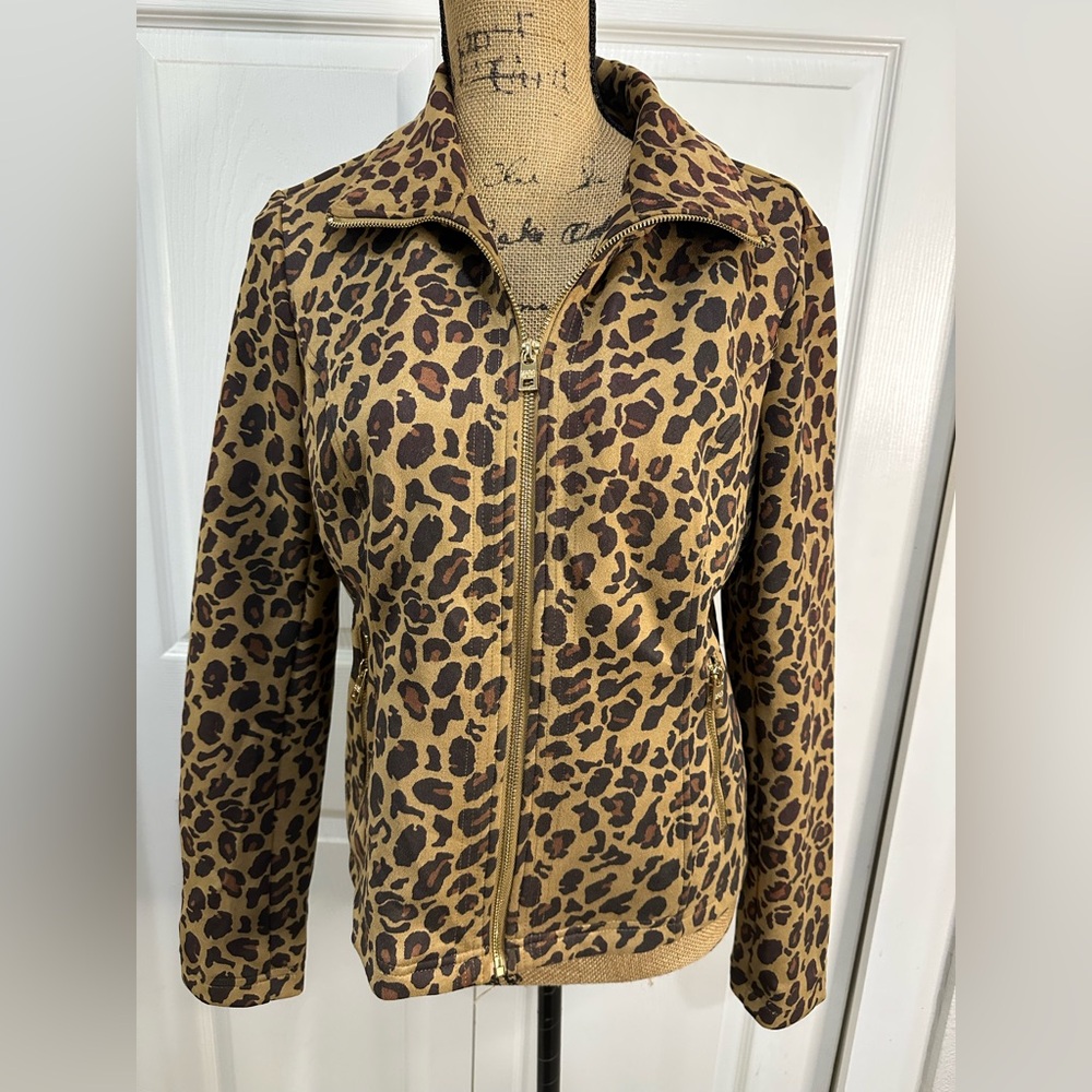 Marc New York Leopard Print Jacket - Brown & Black